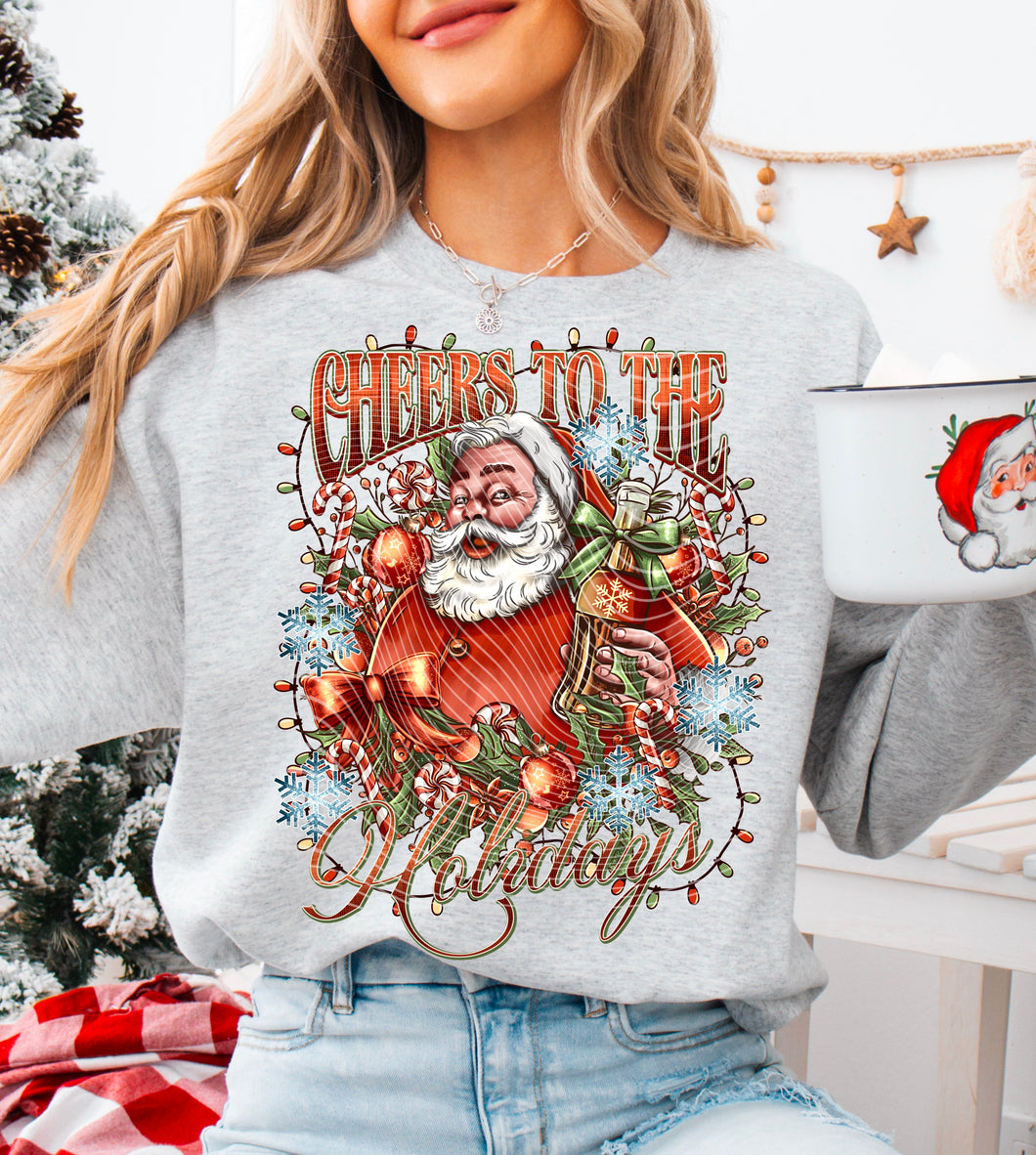 Cheers to the holiday sweatshirt