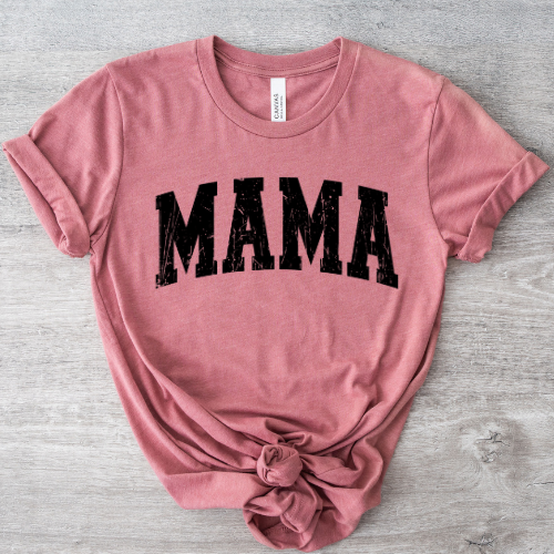 Mama distressed black